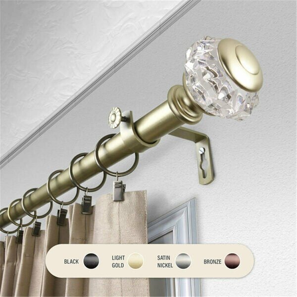 Kd Encimera 1 in. Lyla Curtain Rod with 120 to 170 in. Extension, Gold KD3723271